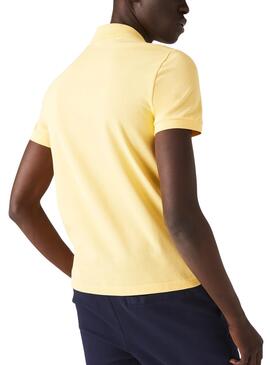 Polo Lacoste Regular Fit Amarelo para Homem
