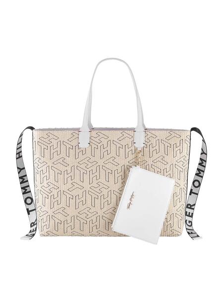 Bolsa Tommy Hilfiger Tote Paja Monogram para Mulher