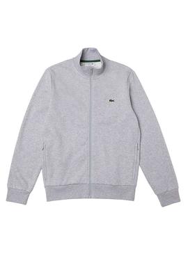 Sweat Lacoste escovado Cinza para Homem