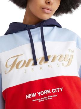 Sweat Tommy Jeans Archive Cropped Multicolor