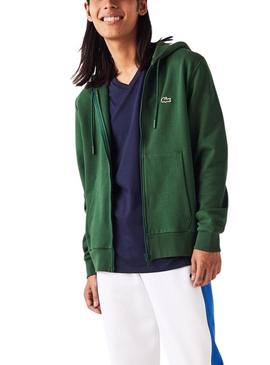 Sweat Lacoste Básica Verde para Homem