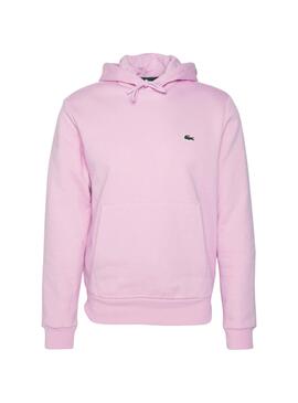 Sweat Lacoste Básica Rosa para Homem
