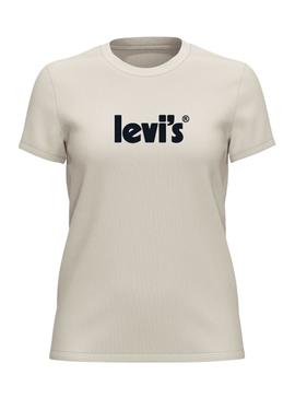 T-Shirt Levis  The Perfect Summer Beige para Mulher