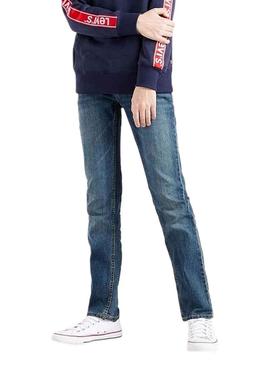 Jeans Levis 511 Slim Fit Azul Marinho Menino