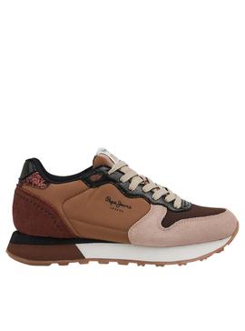 Sapatilhas Pepe Jeans Dover Shine marrom Mulher