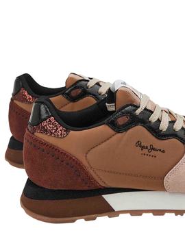 Sapatilhas Pepe Jeans Dover Shine marrom Mulher