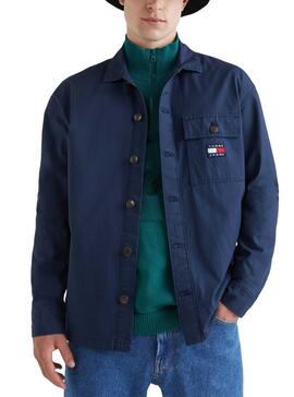 Overshirt Tommy Jeans Classic Solid Marina