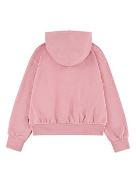 Sweat Levis Poster Logo Rosa para Menina
