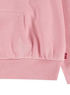 Sweat Levis Poster Logo Rosa para Menina