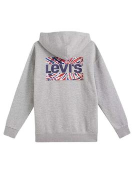 Sweat Levis Graphic Zip Tiedye Cinza para Homem