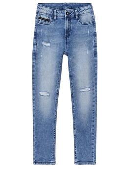Jeans Mayoral Rotos Fit Azul para Menino