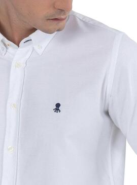 Camisa El Pulpo Oxford Branco para Homem