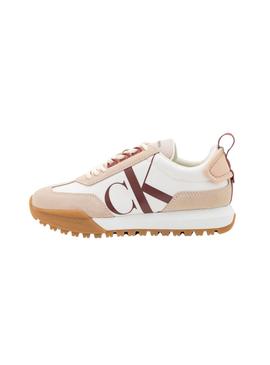 Sapatilhas Calvin Klein New Retro Run bege