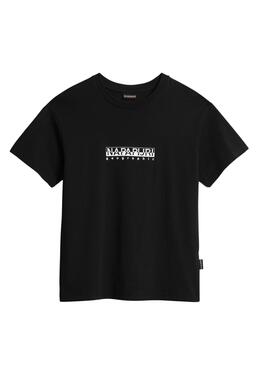 T-Shirt Napapijri S Box Preto para Mulher