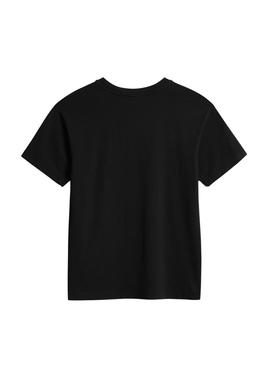 T-Shirt Napapijri S Box Preto para Mulher