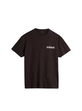 T-Shirt Napapijri Hill SS Preto Unissex