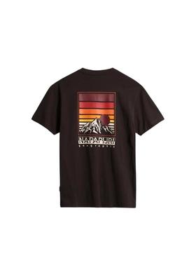 T-Shirt Napapijri Hill SS Preto Unissex