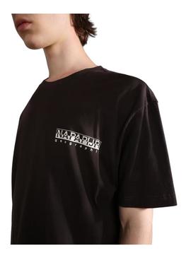 T-Shirt Napapijri Hill SS Preto Unissex