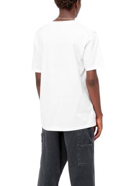 T-Shirt Carhartt Pocket Branco para Homem