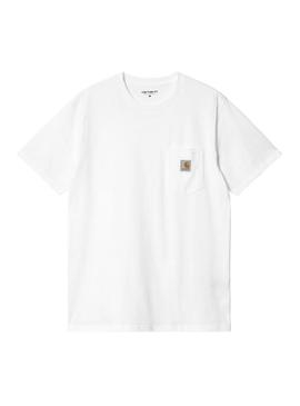 T-Shirt Carhartt Pocket Branco para Homem