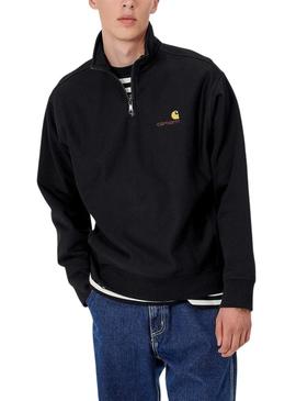Sweat Carhartt Half Zip Preto para Homem