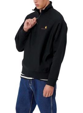 Sweat Carhartt Half Zip Preto para Homem