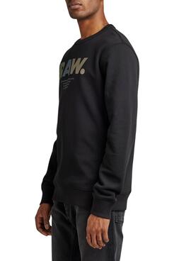 Sweat G-Star Multi Colored Raw Preto Homem