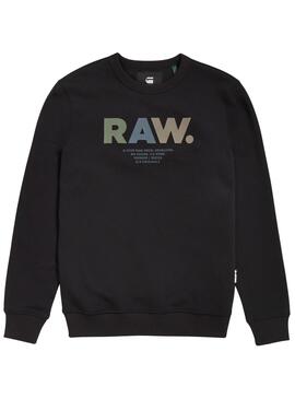 Sweat G-Star Multi Colored Raw Preto Homem