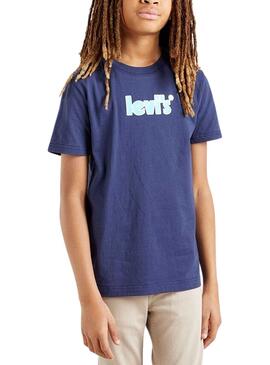 T-Shirt Levis Graphic Basic Marina para Menino