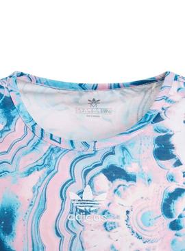 Top Adidas Marble Azul Menina