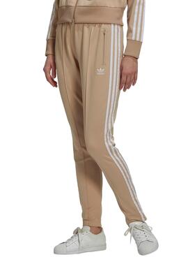 Calças Adidas Primeblue SST Tostado para Mulher