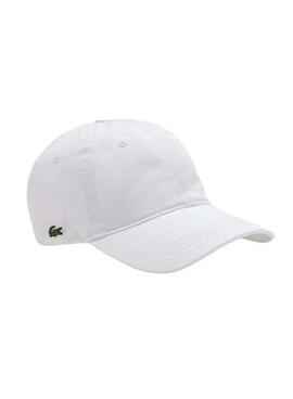 Gorro Lacoste Algodão Orgânico Unissex Branco