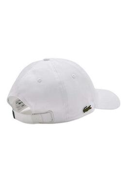 Gorro Lacoste Algodão Orgânico Unissex Branco