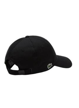 Gorro Lacoste Algodão Orgânico Unissex Preto