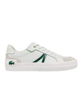 Sapatilhas Lacoste L004 Branco Pele para Homem