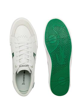 Sapatilhas Lacoste L004 Branco Pele para Homem