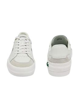 Sapatilhas Lacoste L004 Branco Pele para Homem