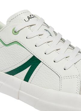 Sapatilhas Lacoste L004 Branco Pele para Homem
