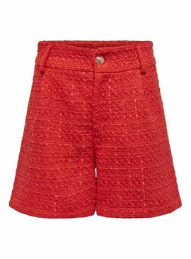 Short Only Kennedy Boucle Laranja para Mulher