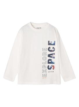 T-Shirt Mayoral Espaço Branco para Menino