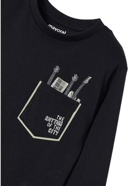 Set 2 T-Shirts Mayoral Banda legal Preto para Menino