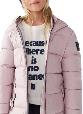 Casaco Ecoalf Marangu Rosa para Menina