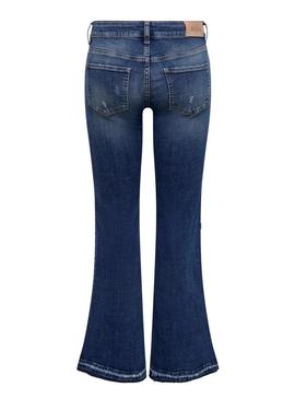 Jeans Only Tiger Flare Azul para Mulher