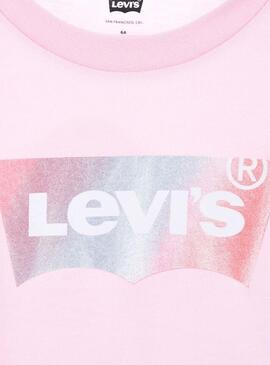 T-Shirt Levis Graphic Rosa para Menina