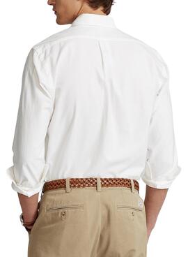 Camisa Polo Ralph Lauren Oxford Branco para Homem