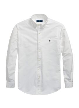 Camisa Polo Ralph Lauren Oxford Branco para Homem