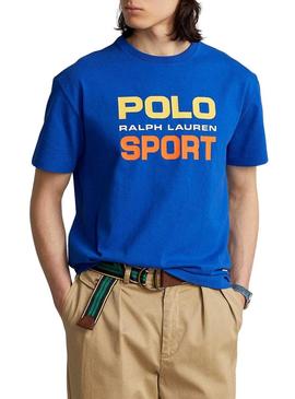 T-Shirt Polo Ralph Lauren Sport Azul para Homem