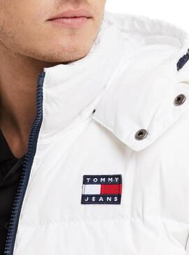 Casaca Tommy Jeans Baiacu do Alasca Branco Homem