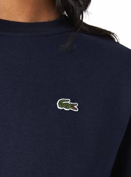 Sweat Lacoste Basic Azul Marinho para Mulher