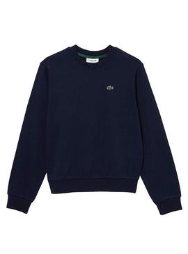 Sweat Lacoste Basic Azul Marinho para Mulher